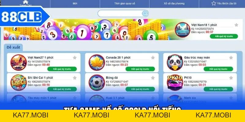 Xổ Số 88CLB - Cơ Hội Làm Giàu Dành Cho Mọi Người